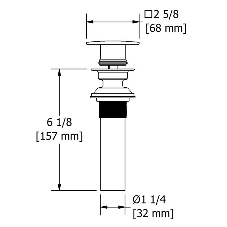 Riobel PopUp Bathroom Sink Drain with Overflow Wayfair